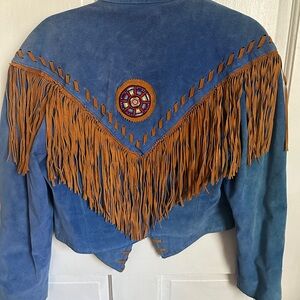 Vintage Suede Fringe Jacket
